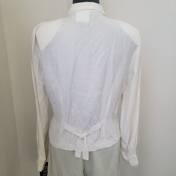 Byer Studio Deadstock Vintage 90s Light Academia Match Set Plaid Vest Shorts USA - Picture 6 of 16